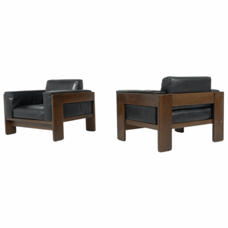 Pair of Bastiano Armchairs by Tobia Scarpa for Knoll, Italy, 1962