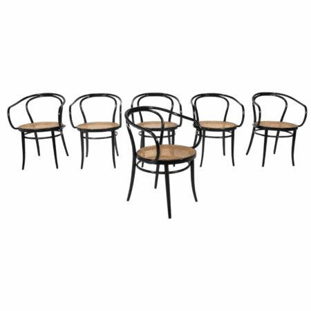 Set of 6 Bentwood Chairs by Thonet, Austria, 1920s