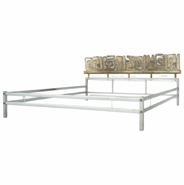 Mid-Century Brass Bed by Luciano Frigerio, 1970s - Image 8