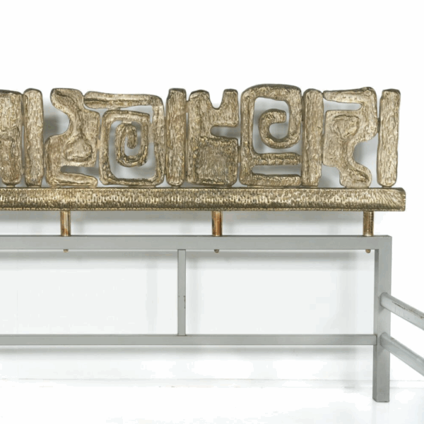 Mid-Century Brass Bed by Luciano Frigerio, 1970s - Image 11