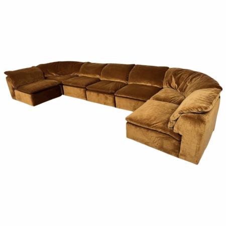 Mid-Century Modern Modular Sofa, Italy 1960s - New Upholstery