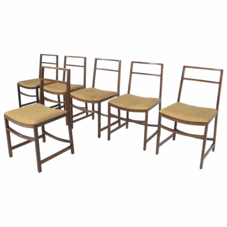 Set of 6 Mid-Century Modern Dining Chairs by Renato Venturi for MIM, 1950s