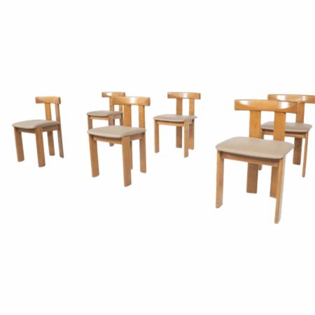 Mid-Century Modern Set of 6 Chairs by Luigi Vaghi, 1960s