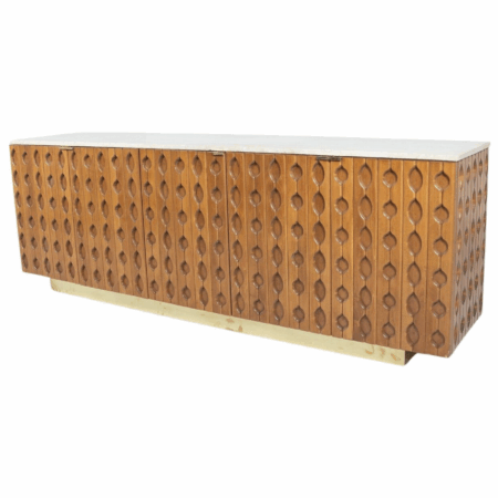 Contemporary Sideboard, Wood and Travertine , Italy