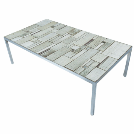 Mid-Century Mosaic Coffee Table attributed to Pia Manu, 1970s