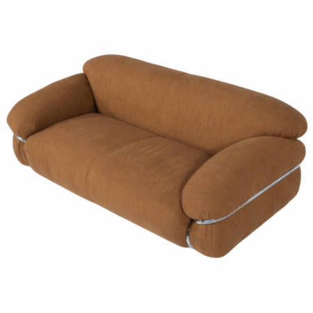 Sesann Sofa by Gianfranco Frattini for Cassina, New Upholstery, Italy, 1970s