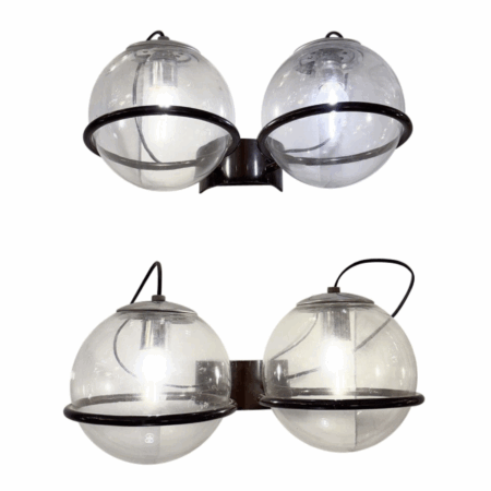 Mid-Century Modern Pair of Wall Lights by Gino Sarfatti, 1960s