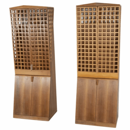 Mid-Century Bookcase by Adriano & Paolo Suman, Giorgetti, 1980s - 2 Available
