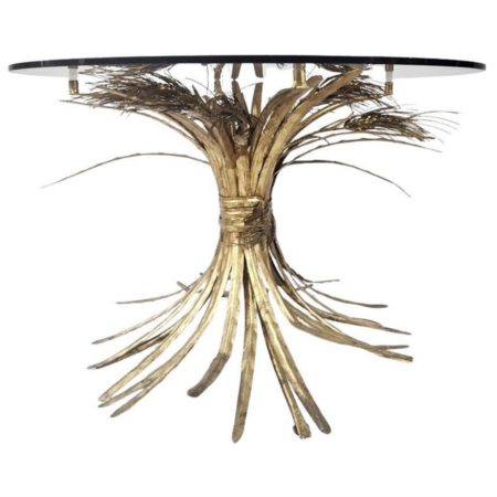 Chanel-style side table, "Sheaf of Wheat