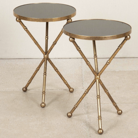 PAIR OF MID-CENTURY STYLE FRENCH MARTINI TABLES