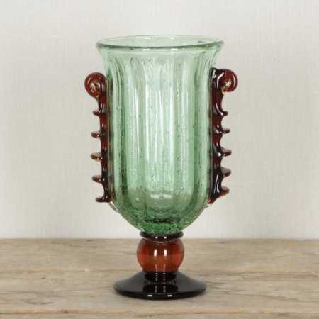 Large Contemporary Italian Green Venetian Vase