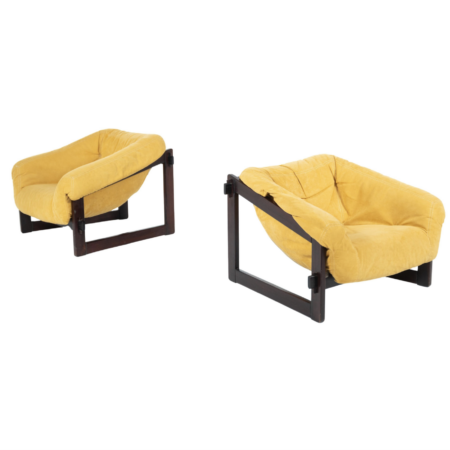 Mid-Century Modern Pair of Percival Lafer Armchairs, 1960s