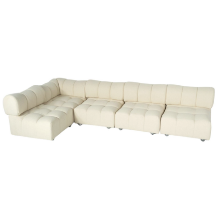 Mid-Century Modern Modular Sofa, Italy, 1970s - New Upholstery