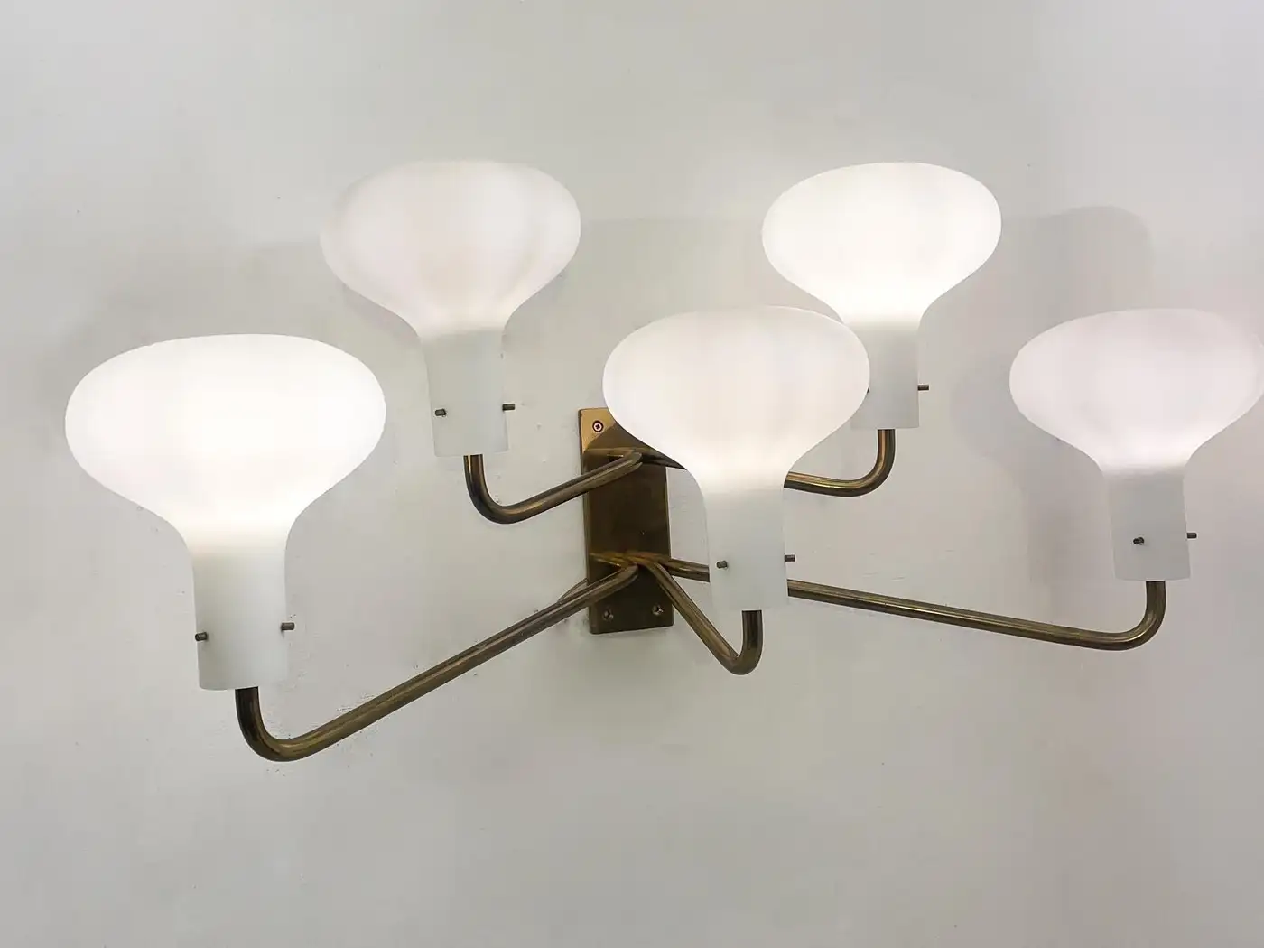 Mid-Century Pair of Wall Lights " LP12" by Ignazio Gardella, Azucena, 1960s - Image 3