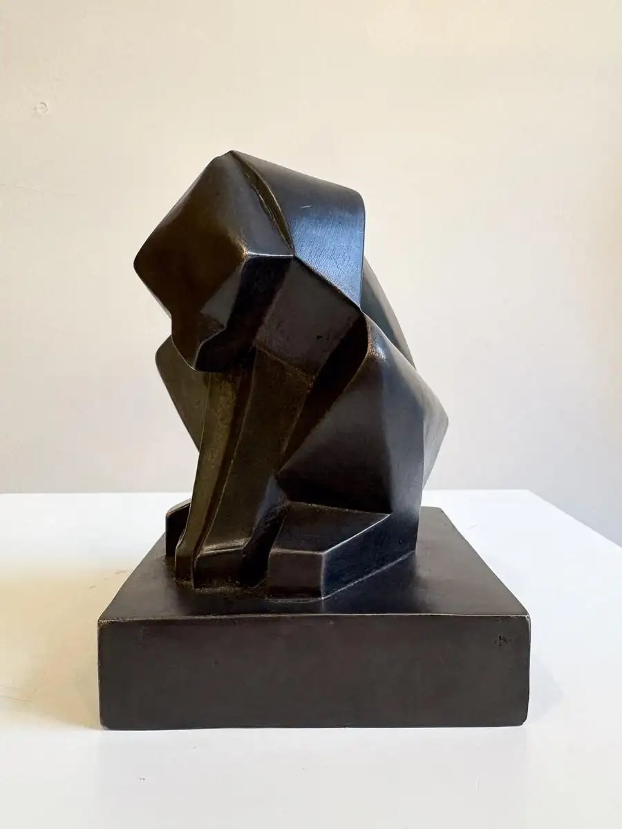 Cubist Sculpture " Monkey" by Jöel Martel, 1935 - Signed - Image 4