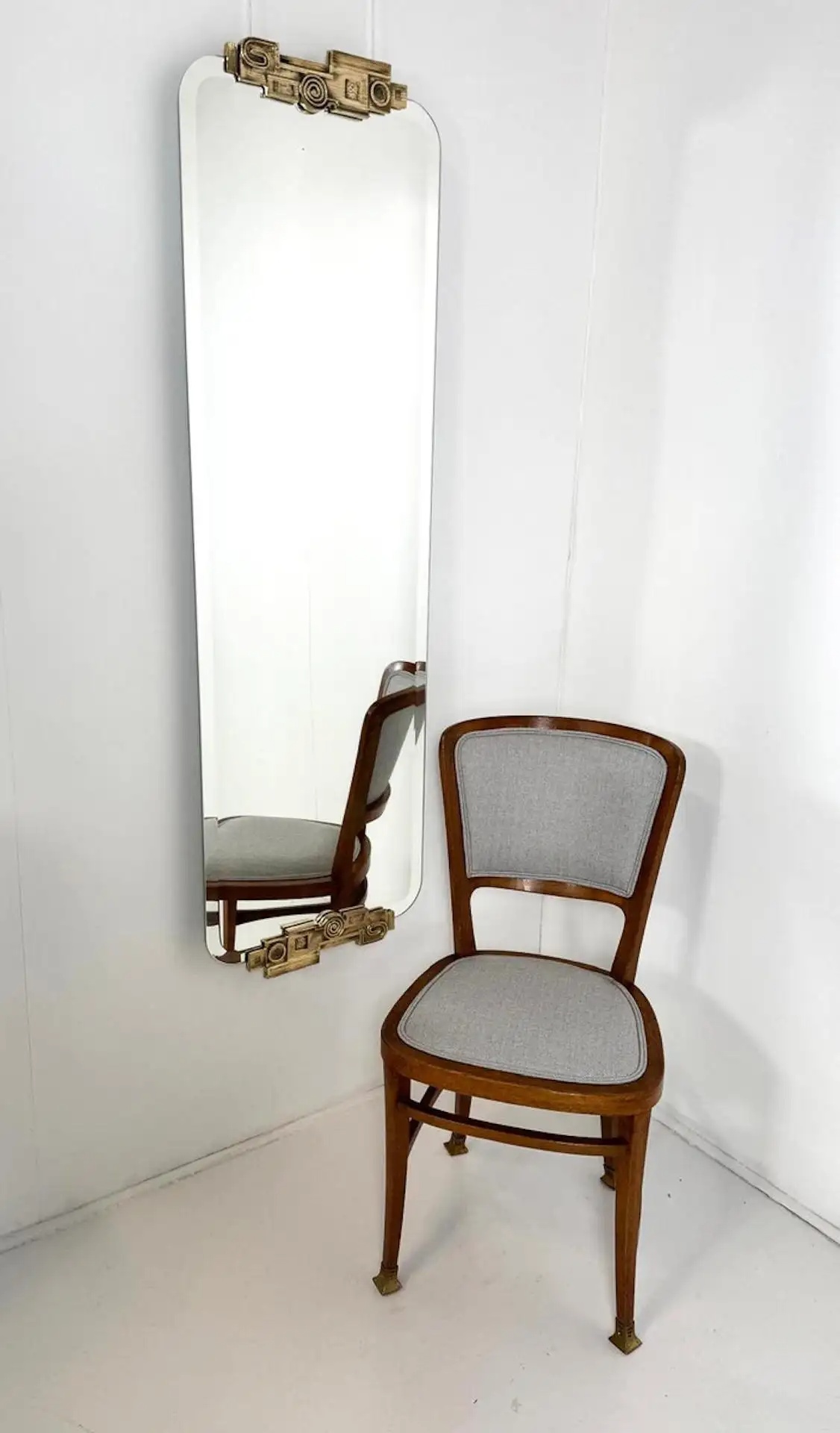 Italian Mirror in the style of Luciano Frigerio - 1960s - Image 4