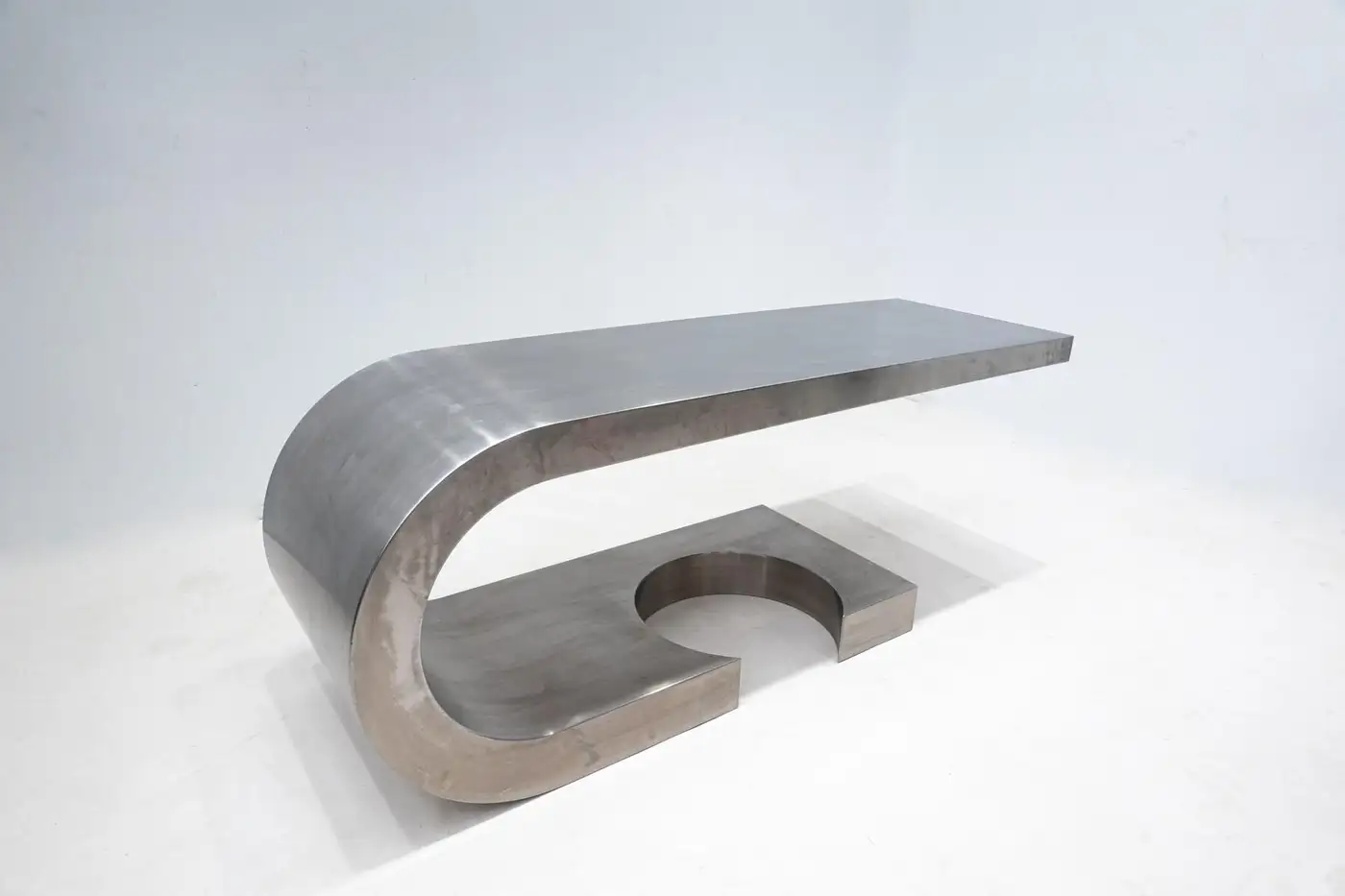 Mid-Century Modern Steel Desk "Diapason" by Marzio Cecchi, 1968 - Image 5