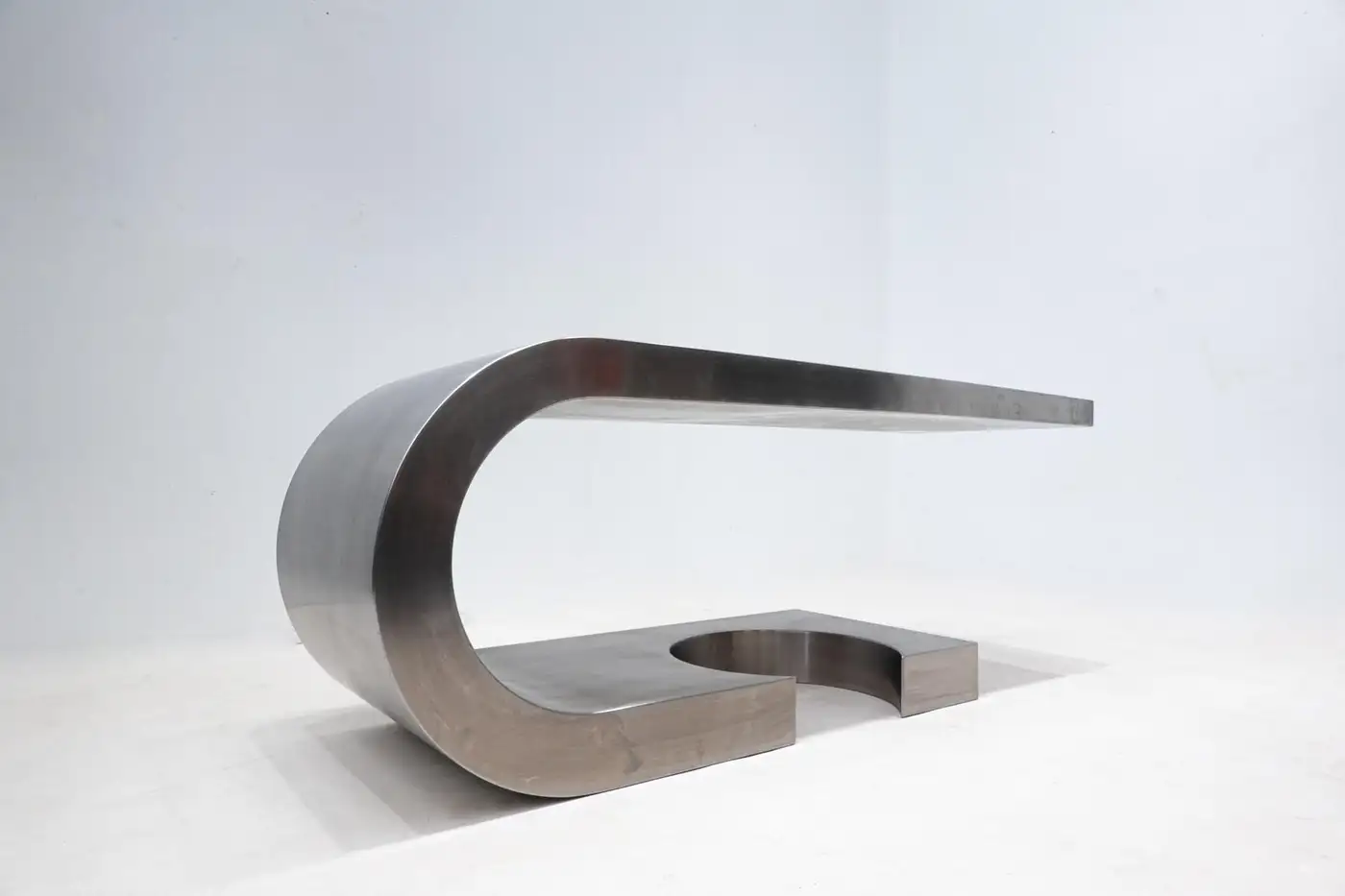 Mid-Century Modern Steel Desk "Diapason" by Marzio Cecchi, 1968 - Image 6
