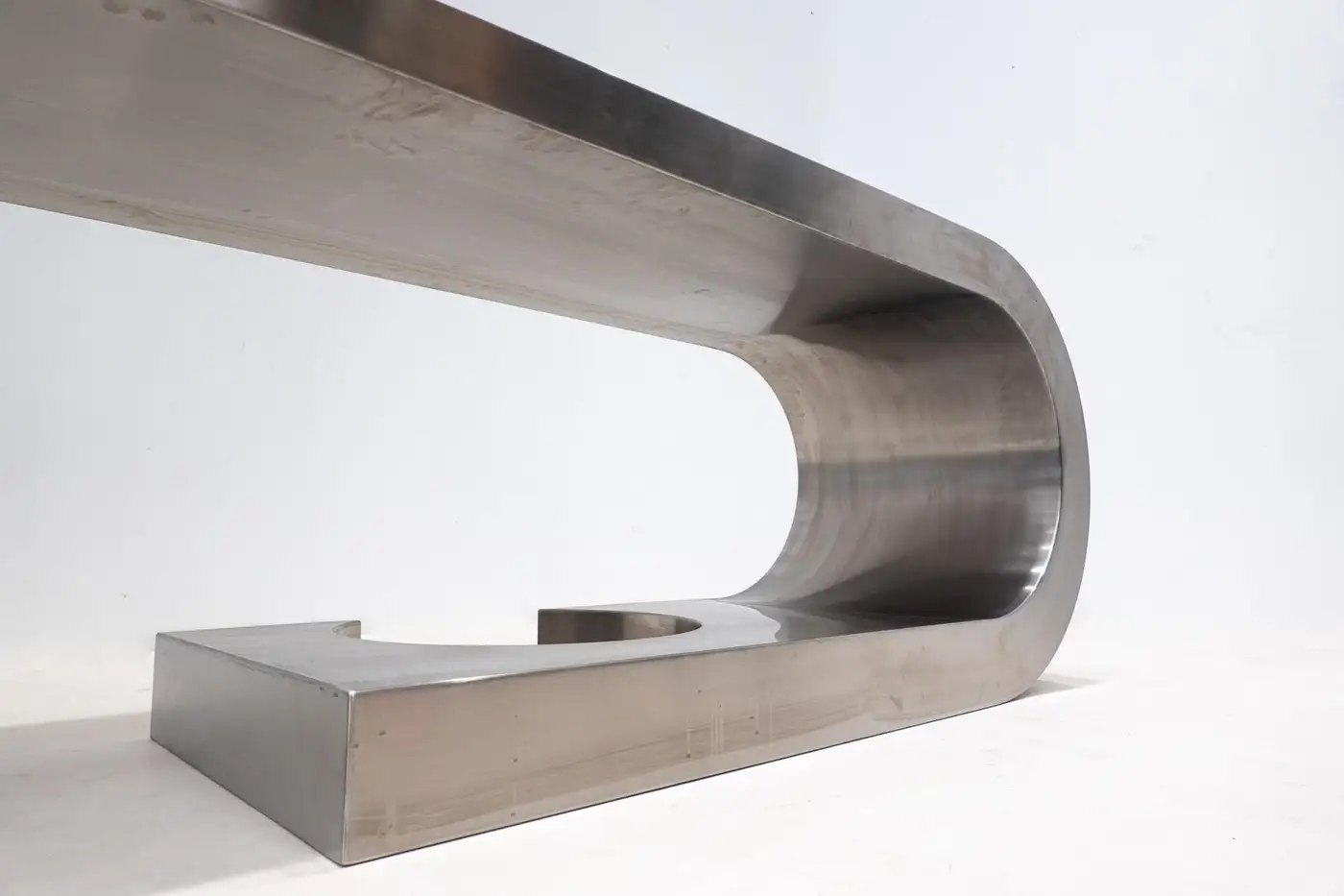 Mid-Century Modern Steel Desk "Diapason" by Marzio Cecchi, 1968 - Image 2