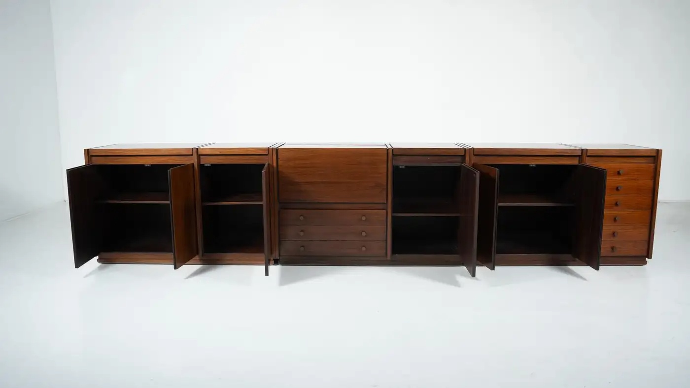 Mid-Century Modern Wooden Sideboard, Tecno Borsani, Italy, 1960s - Image 5