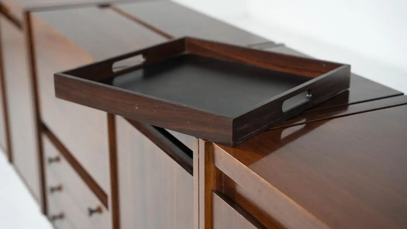 Mid-Century Modern Wooden Sideboard, Tecno Borsani, Italy, 1960s - Image 10