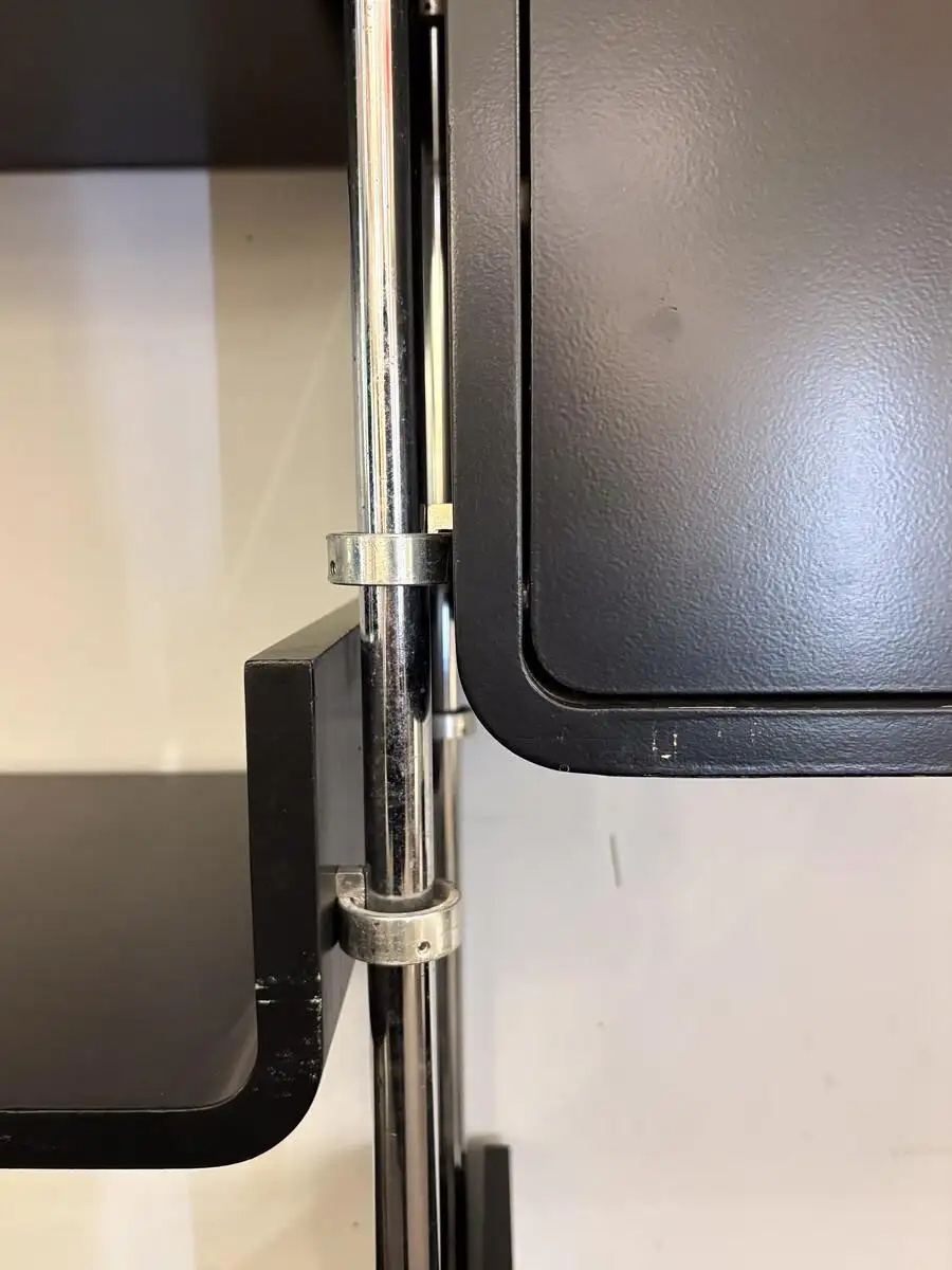 Modular Wall Unit by Michel Ducaroy, Lacquered Wood and Steel, France, 1970s - Image 4