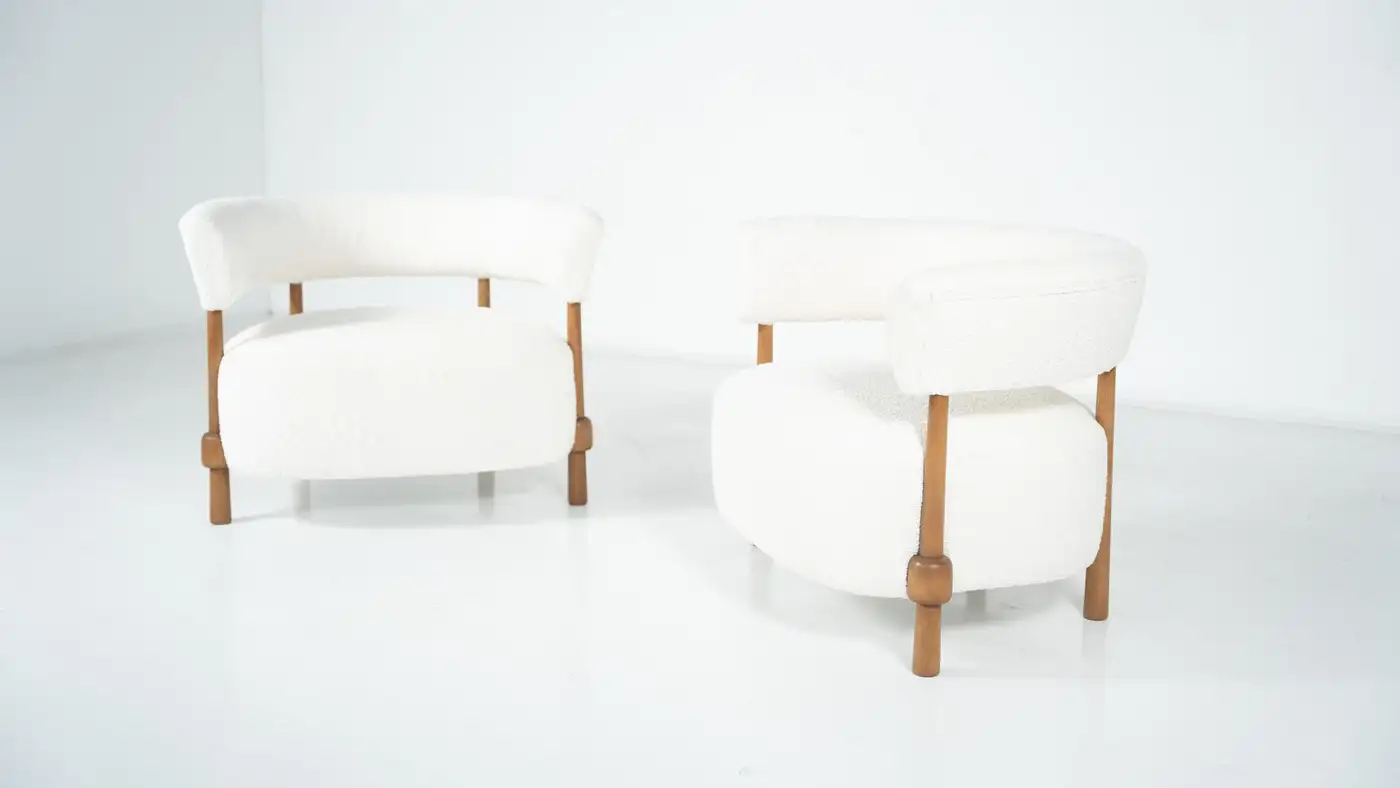 Pair of Contemporary Italian Armchairs, Italy - Image 8