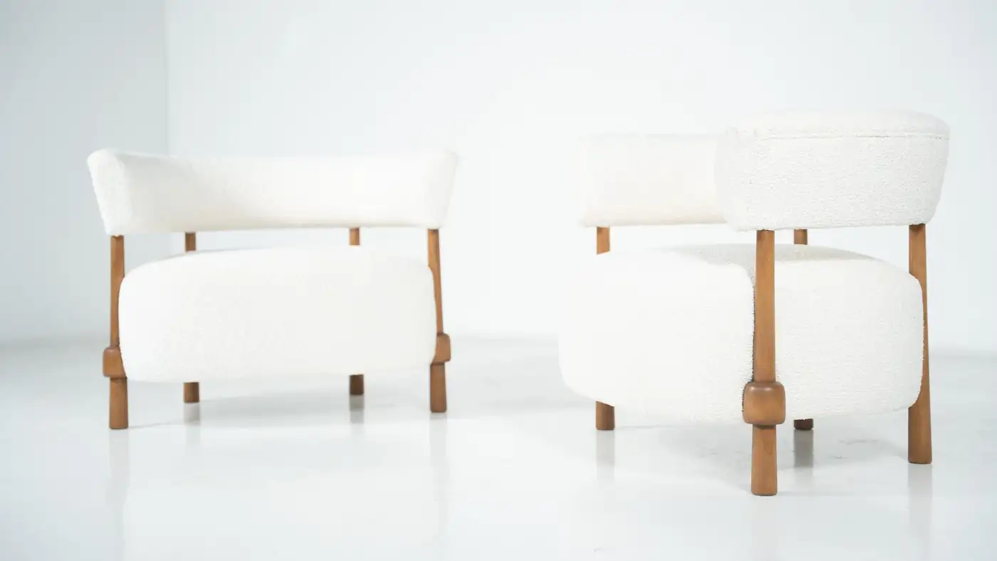 Pair of Contemporary Italian Armchairs, Italy - Image 7