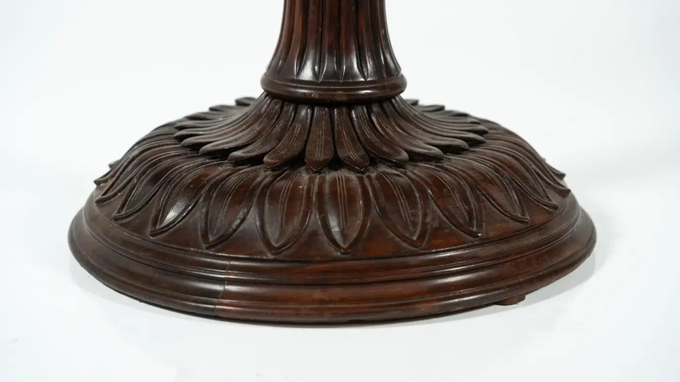 Sunflower Dining Table, Wood and Glass, Italy, 1960s - Image 6