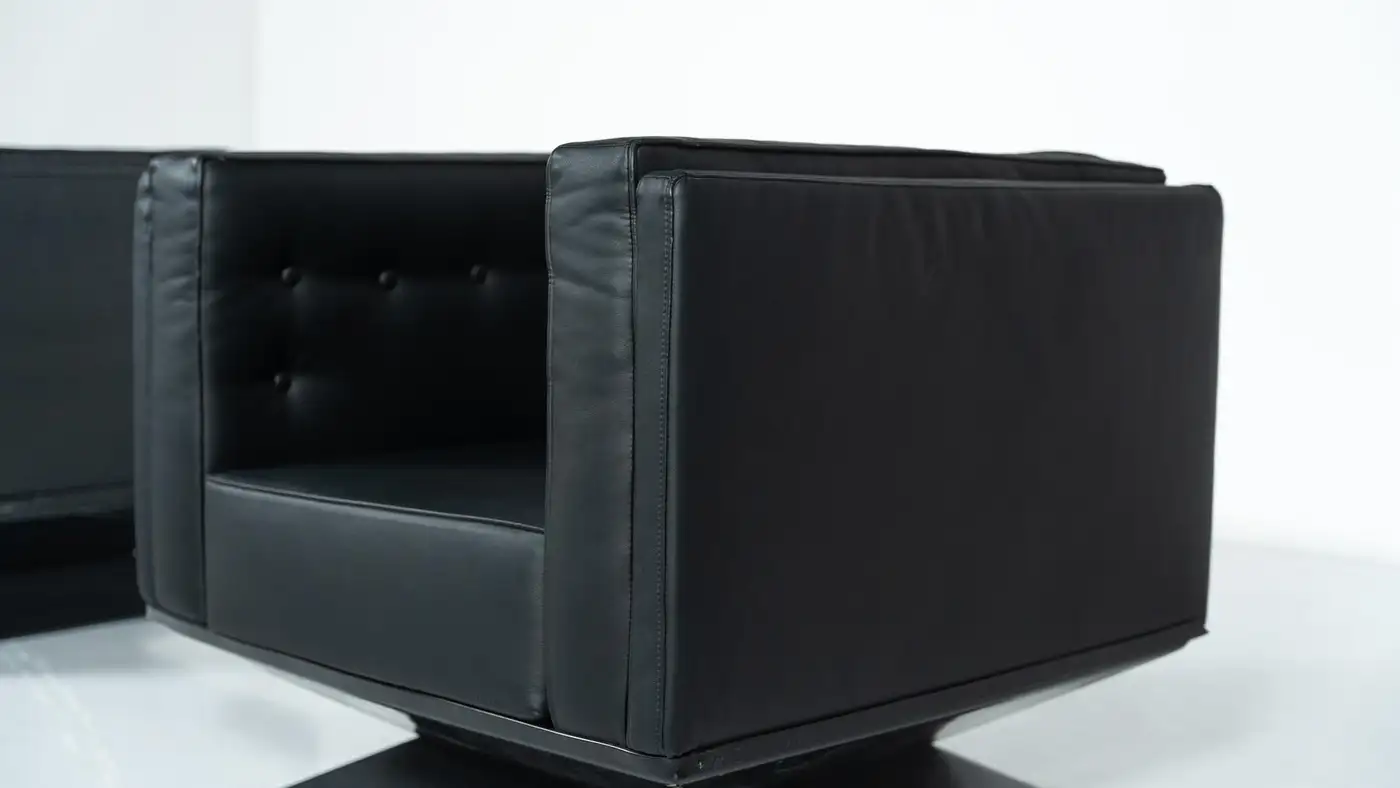 Mid-Century Modern Pair of Armchairs by Luigi Pellegrin for MIM Roma, Italy - Image 5