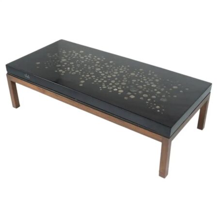 Coffee Table by Ado Chale, Resin and Marcassite, Belgium, 1960s