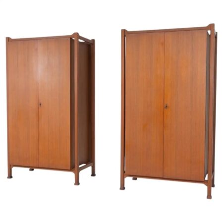 Mid-Century Pair of Wardrobes, Italy, 1960s