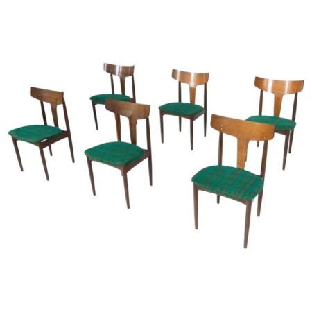 Mid-Century Modern Set of 6 Chairs, Italy