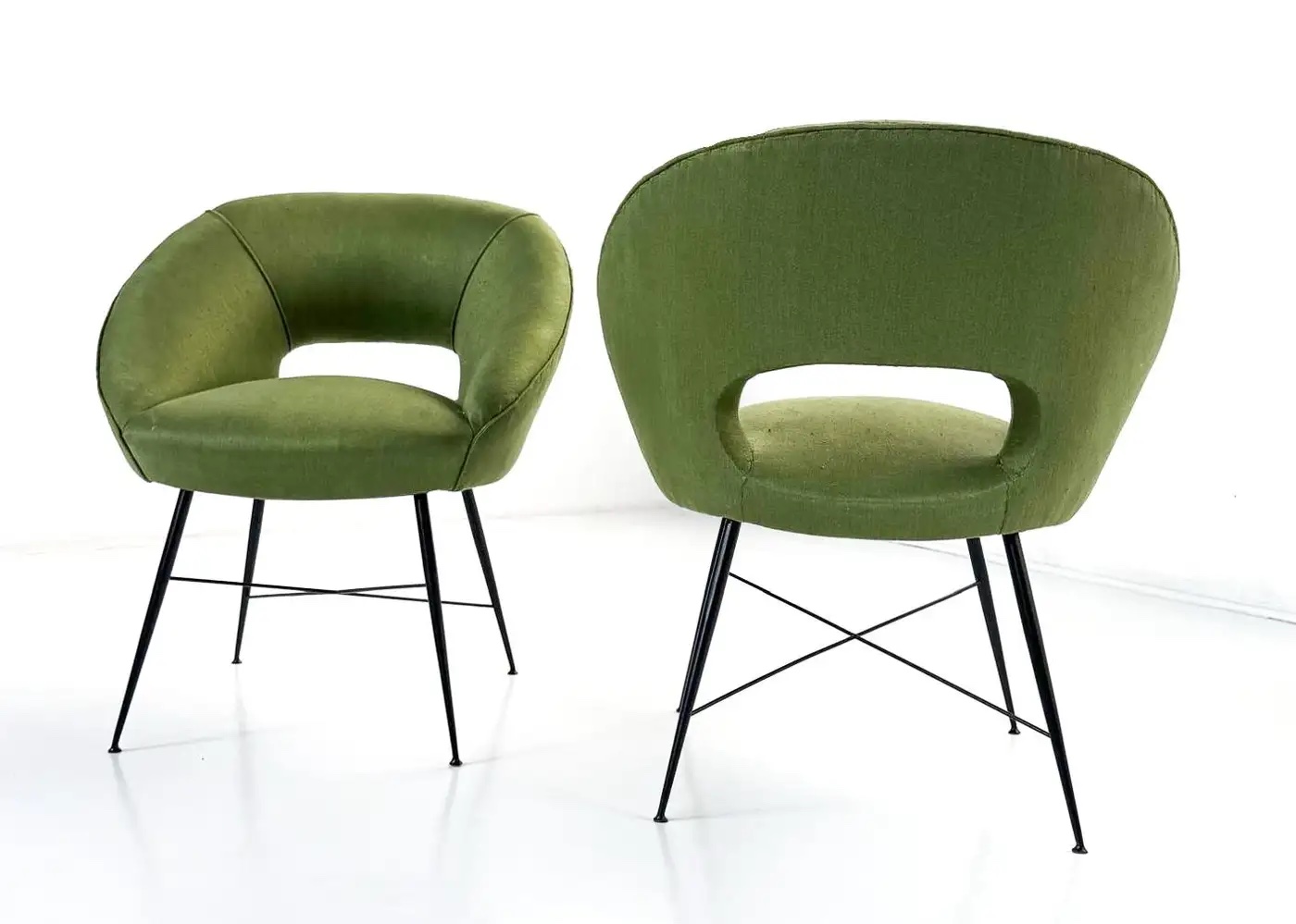Pair of Armchairs by Silvio Cavatorta, Italy, 1950s - Image 2