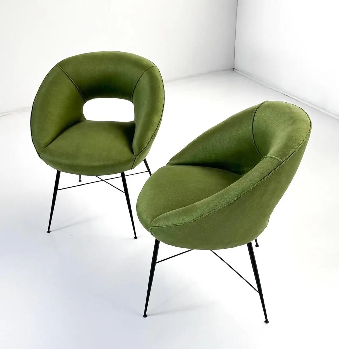 Pair of Armchairs by Silvio Cavatorta, Italy, 1950s - Image 3