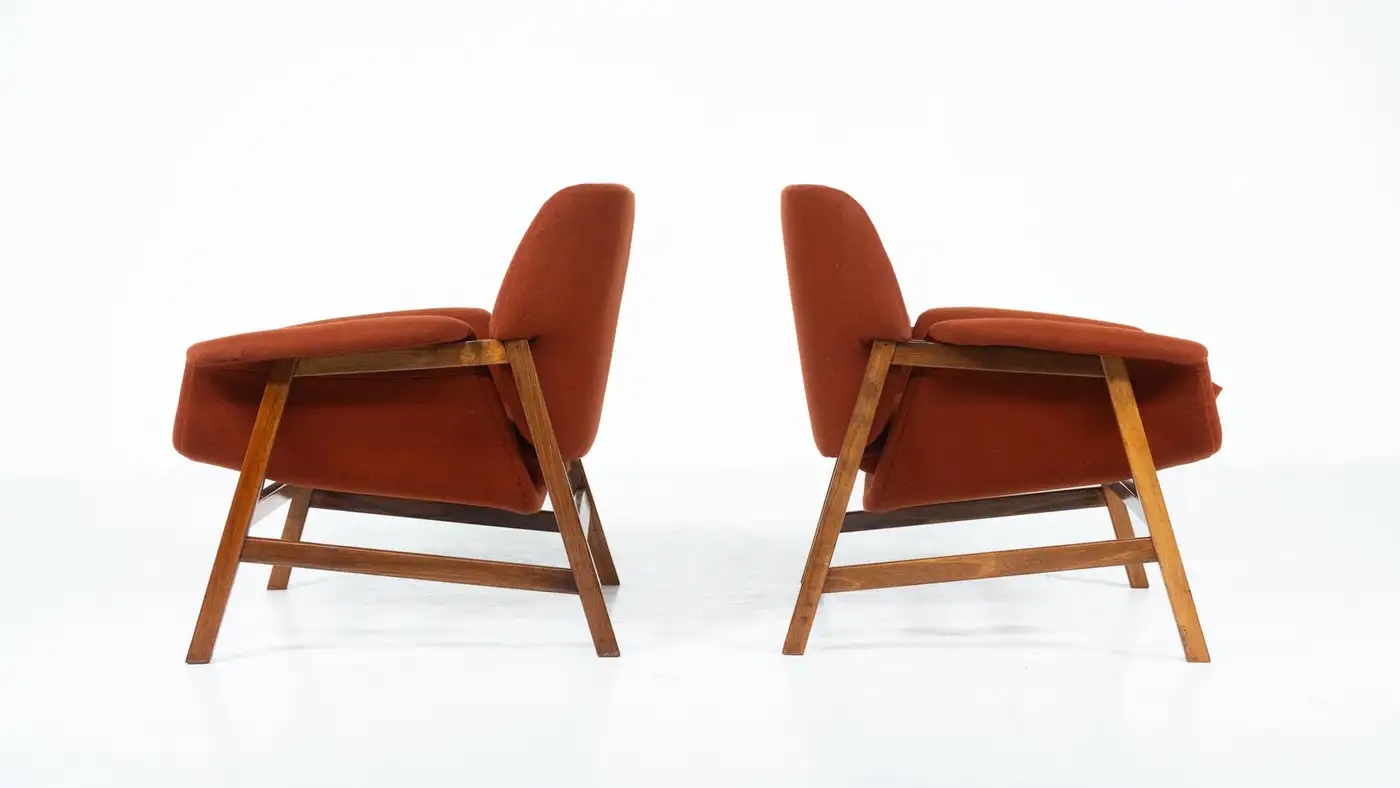 Pair of Armchairs Mod. 849 by Gianfranco Frattini for Cassina, 1950s - Image 2