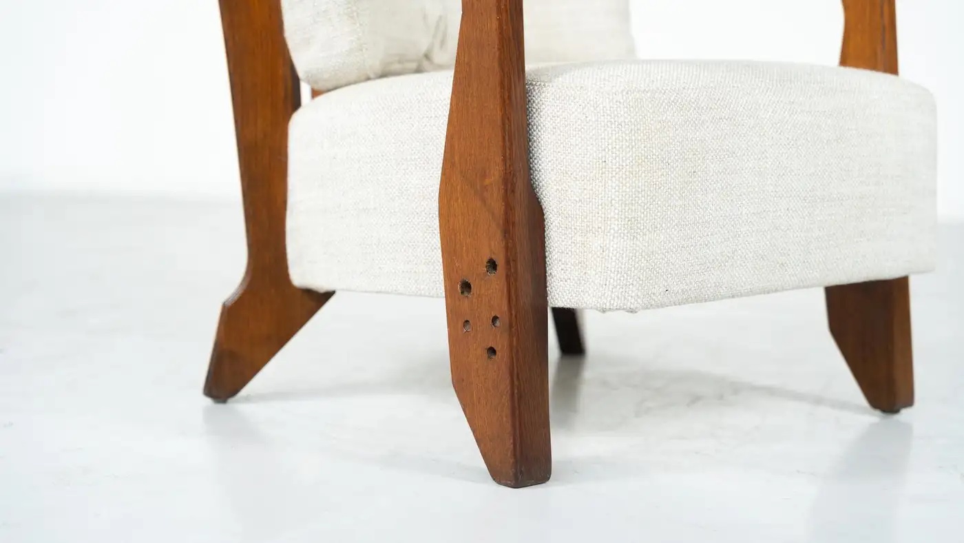 Pair of Armchairs Monsieur/ Madame by Guillerme and Chambron for Votre Maison - Image 6