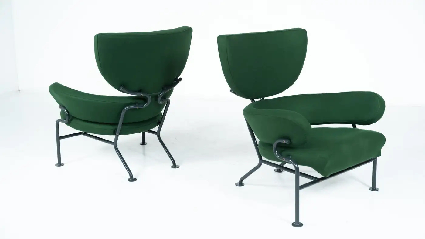 Pair of Armchairs " Tre Pezzi" Mod. PL19 by Franco Albini and Franca Helg, 1950s - Image 2