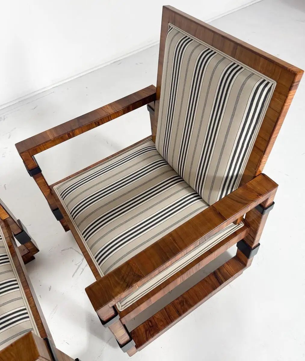 Pair of Art Deco Armchairs - Image 5