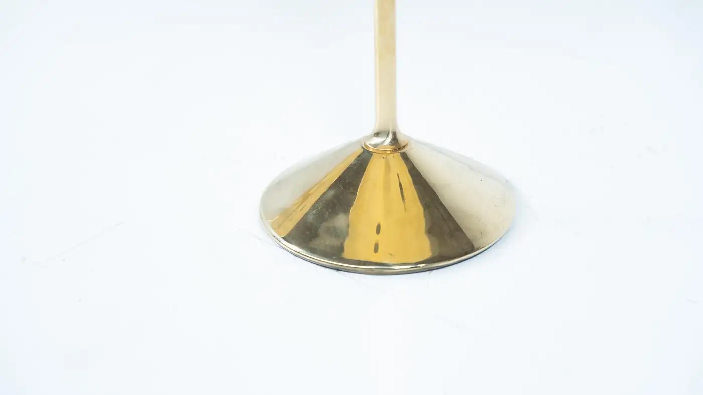 Pair of Side Tables Mod. T2 by Osvaldo Borsani, Brass and Glass, Italy, 1950s - Image 3
