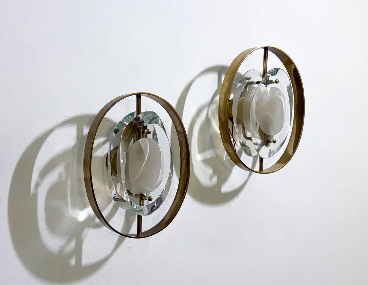 Pair of Wall Lights Mod N°2240 by Max Ingrand for Fontana Arte, 1960s - Image 5