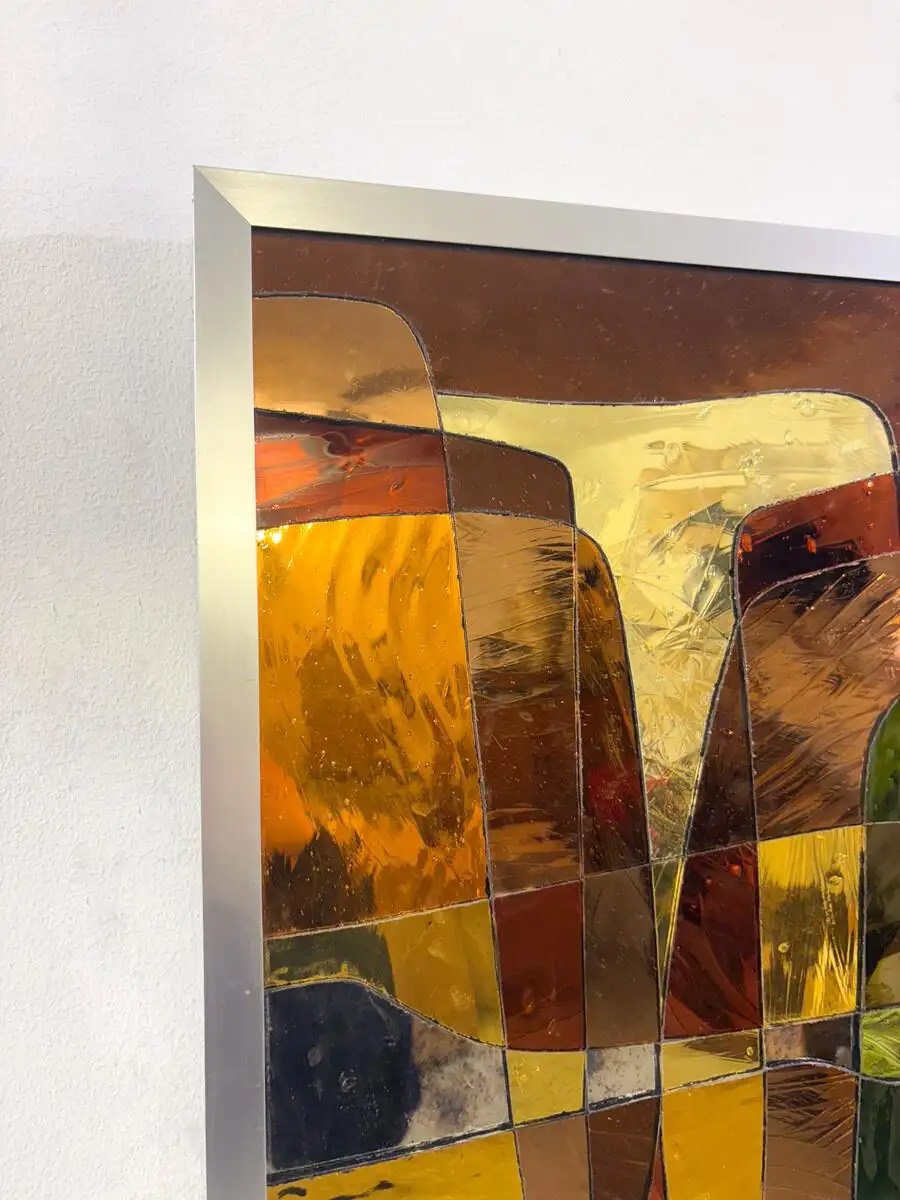Stained Glass Pannel by Pierre Majerus, 1989 - Image 2