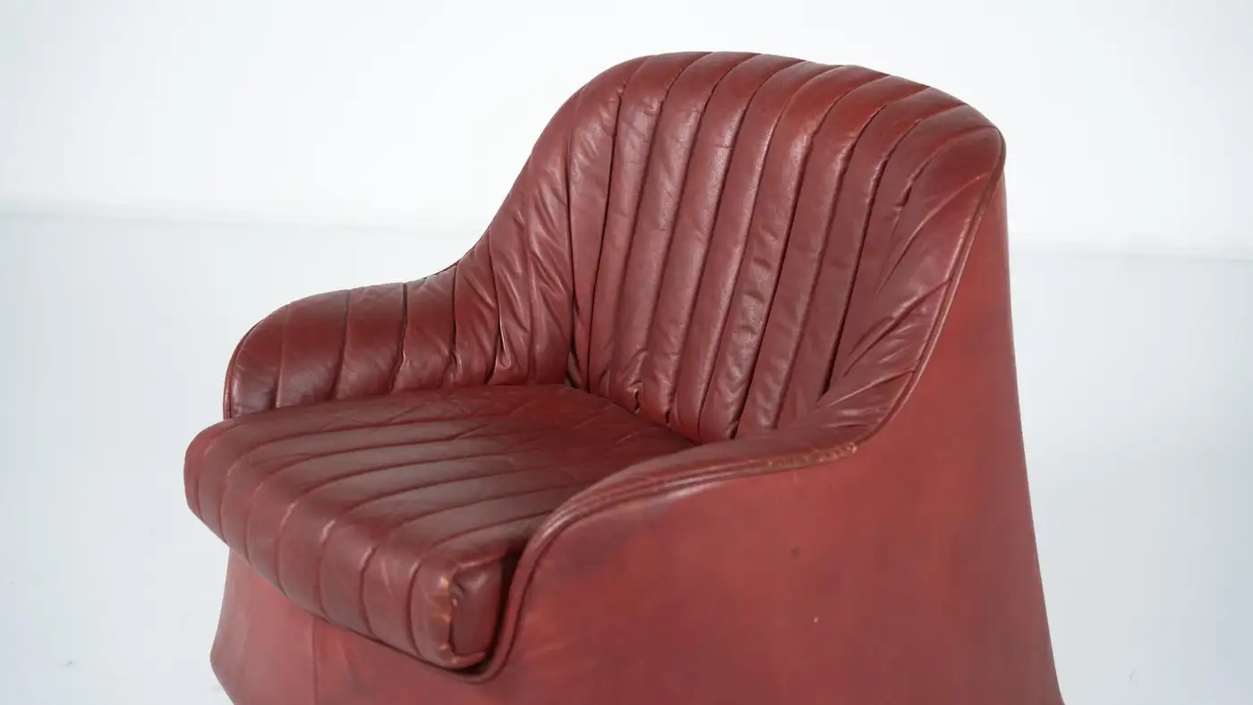 Ciprea Armchair by Afra and Tobia Scarpa for Cassina- Original Leather - Image 8
