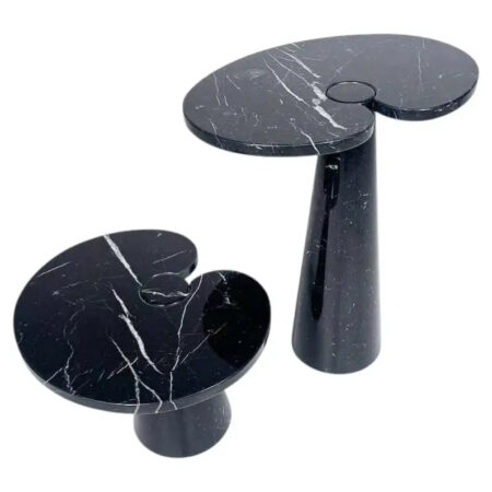 Mid-Century Modern Pair of Side Tables model ''Eros'' by Angelo Mangiarotti