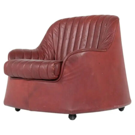 Ciprea Armchair by Afra and Tobia Scarpa for Cassina- Original Leather