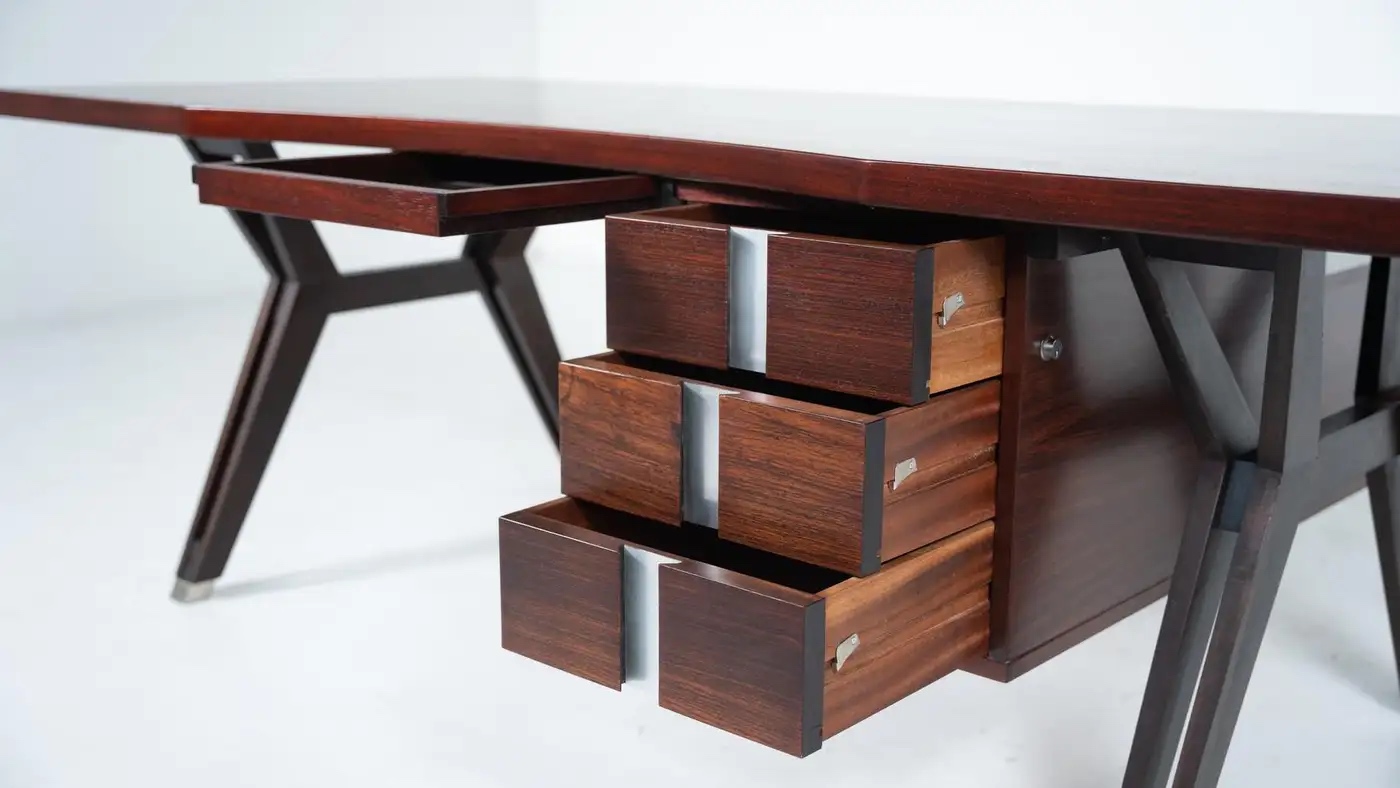 Mid-Century Modern Desk by Ico Parisi for Mim Roma, Italy, 1950s - Image 3