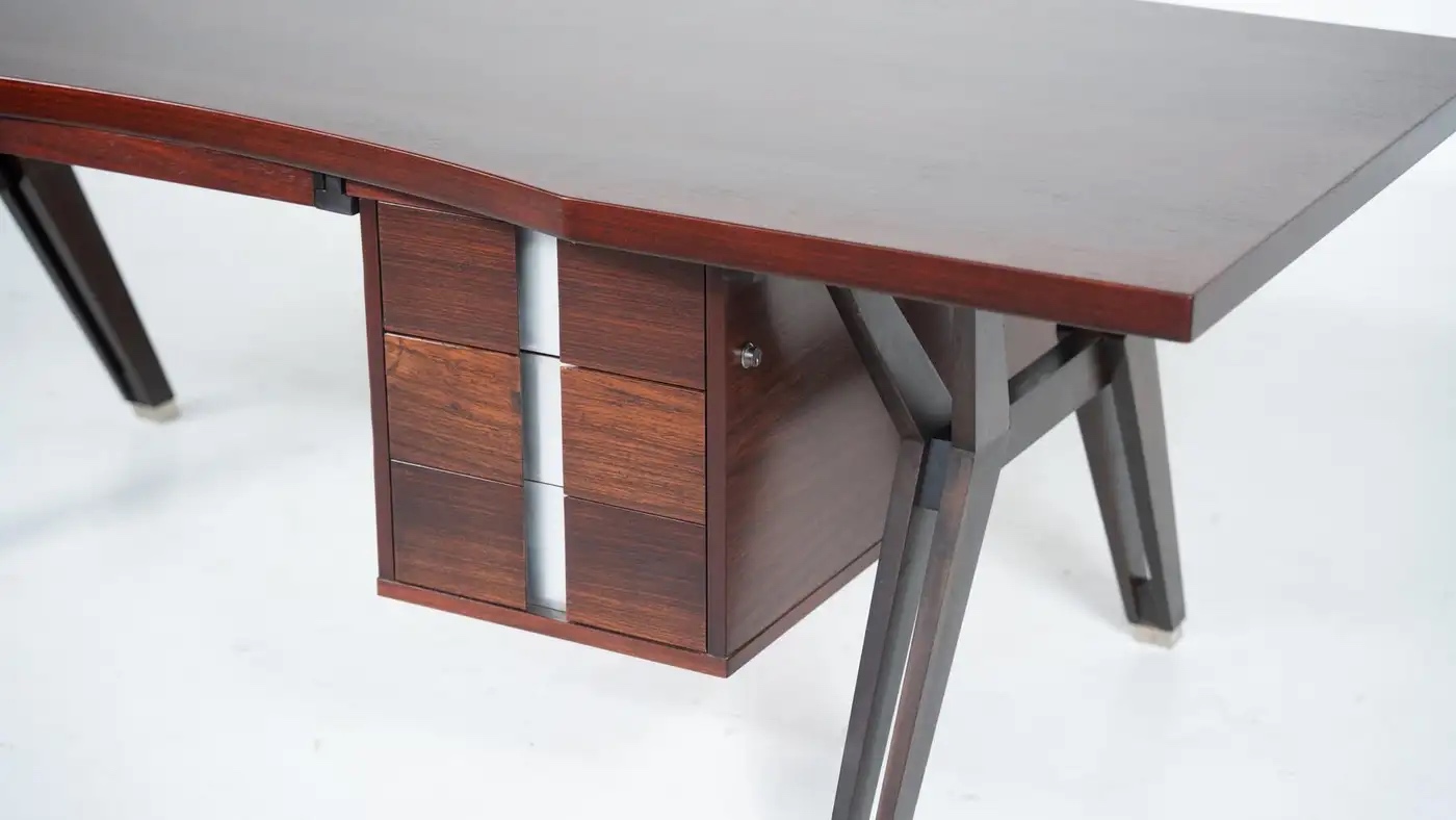 Mid-Century Modern Desk by Ico Parisi for Mim Roma, Italy, 1950s - Image 5