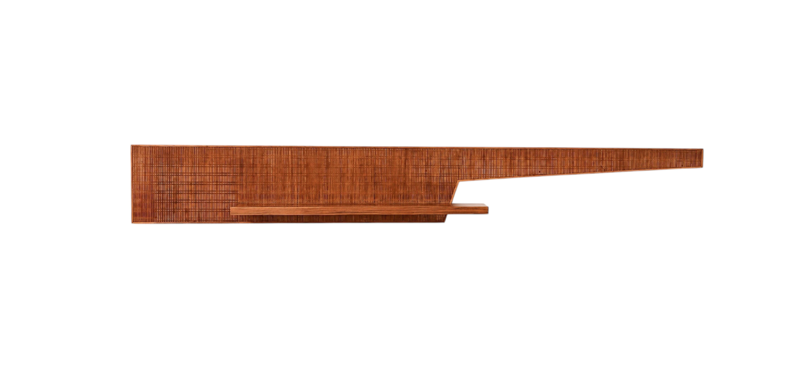Large Bamboo Console, Italy, 1970s
