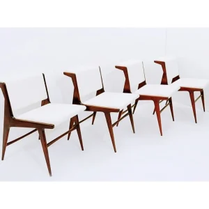 Set of 4 Mid Century Modern Italian Chairs