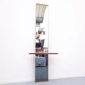 Mid Century Modern Mirror by Ettore Sottsass for Santambrogio & De Berti
